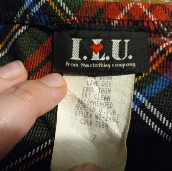 Y2k A-line plaid skirt - Picture 3 of 7